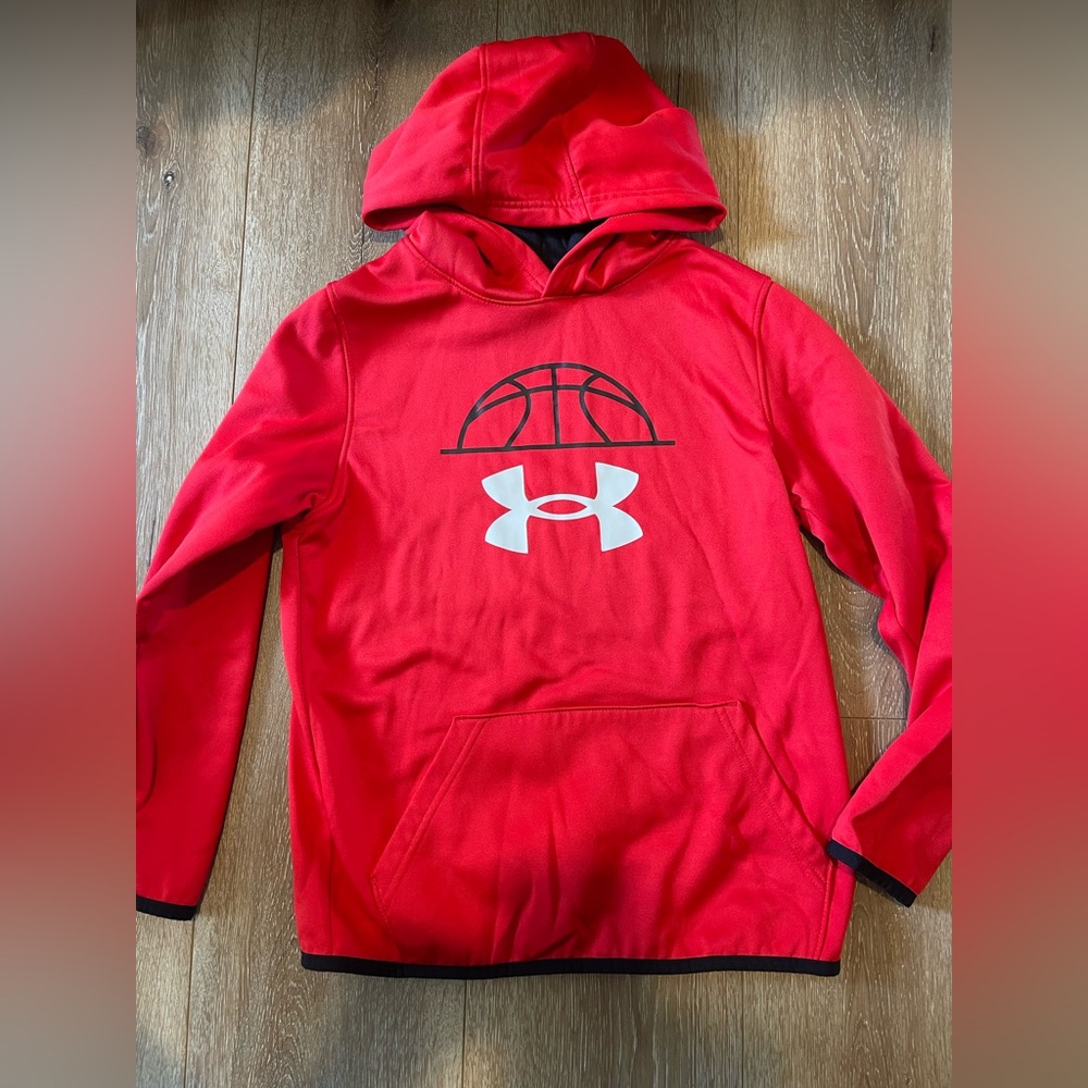 Under Armour Kids Red Basketball Hoodie